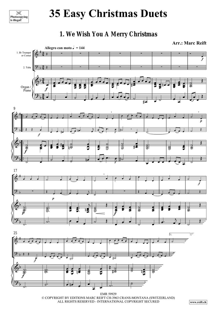 35 Easy Christmas Duets 35 Easy Christmas Duets Cornet scores gallery preview page 3
