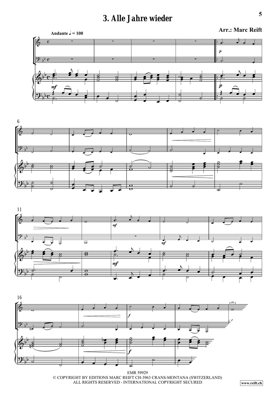 35 Easy Christmas Duets 35 Easy Christmas Duets Cornet scores gallery preview page 5