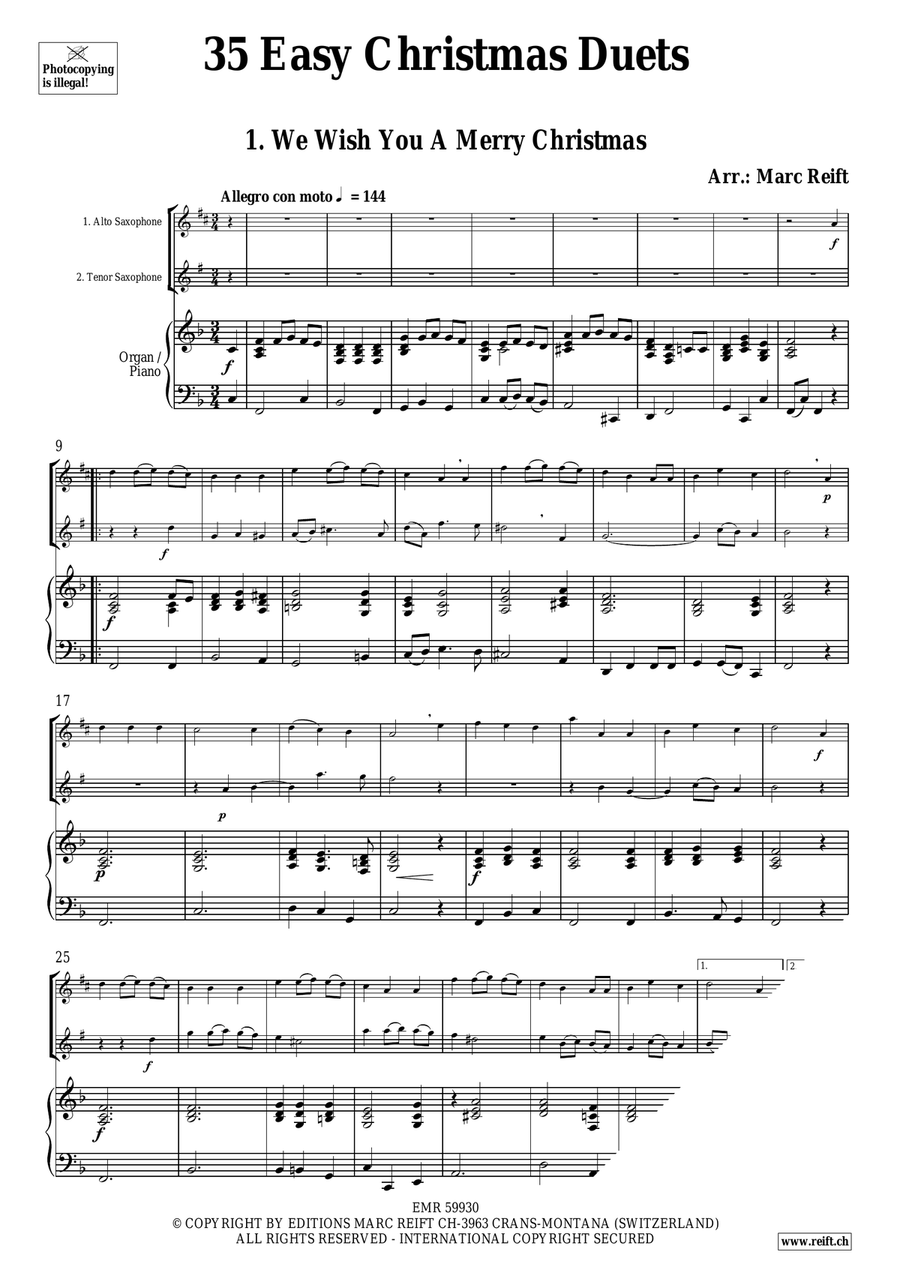 35 Easy Christmas Duets 35 Easy Christmas Duets Tenor Saxophone scores gallery preview page 3