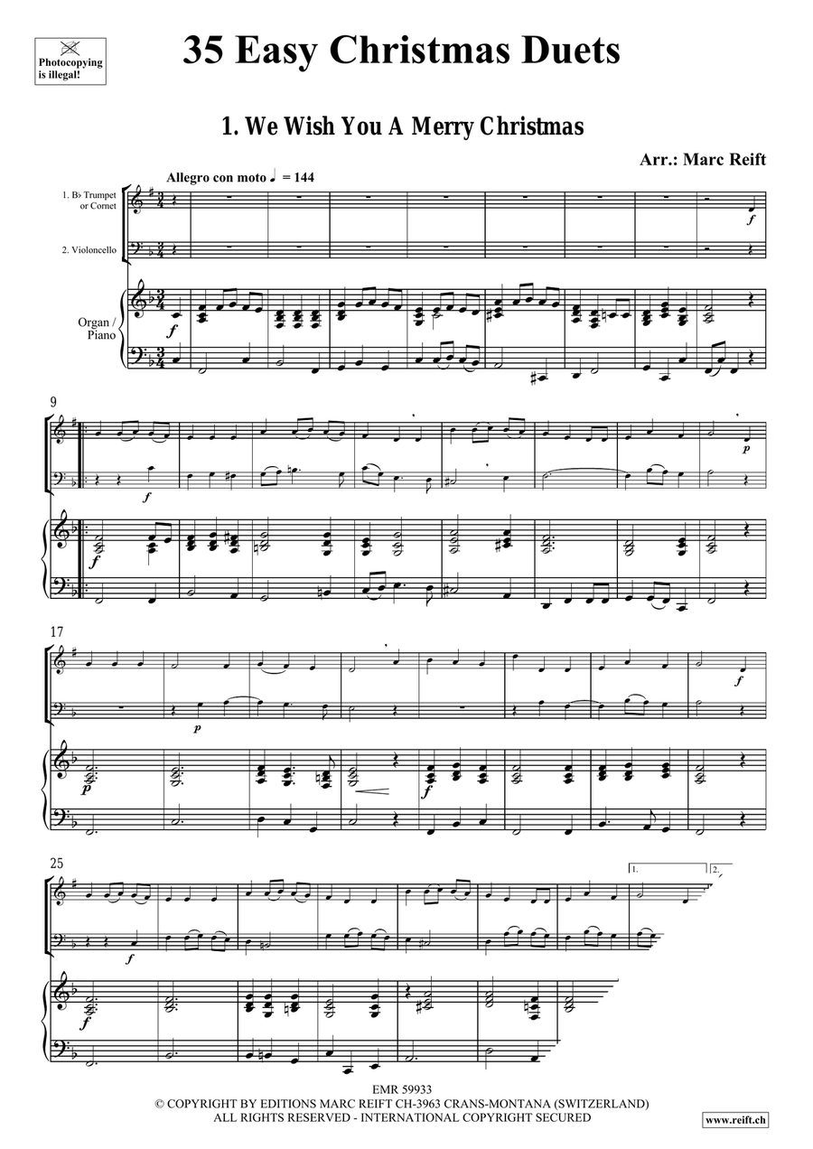 35 Easy Christmas Duets 35 Easy Christmas Duets Cornet scores gallery preview page 3