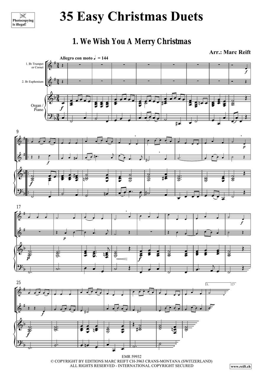 35 Easy Christmas Duets 35 Easy Christmas Duets Cornet scores gallery preview page 3