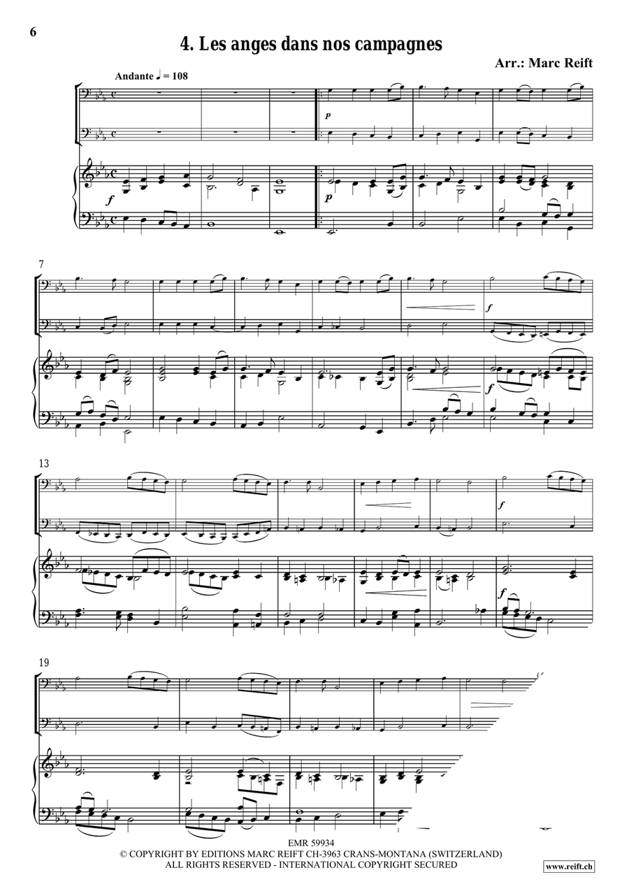 35 Easy Christmas Duets 35 Easy Christmas Duets Trombone scores gallery preview page 6