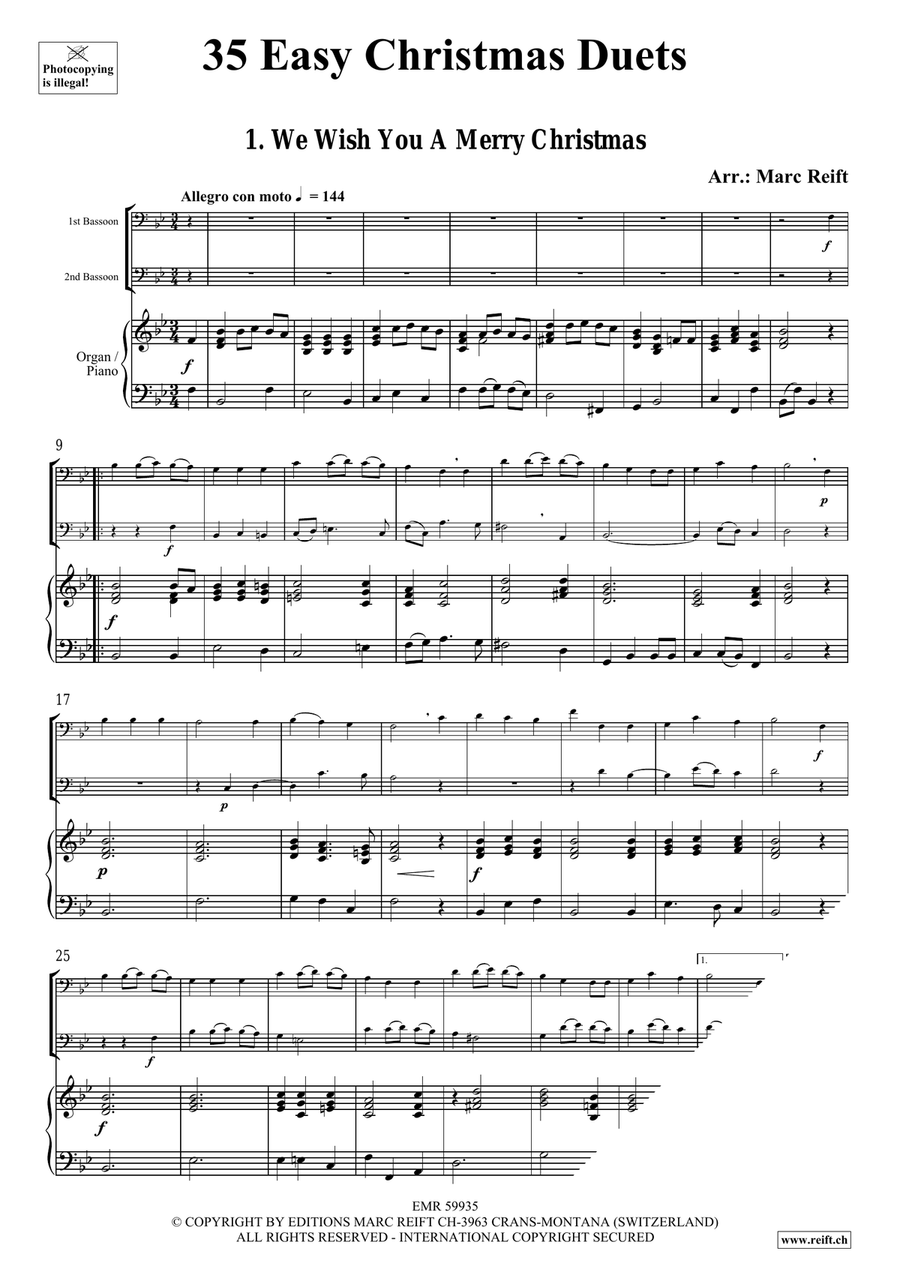 35 Easy Christmas Duets 35 Easy Christmas Duets Bassoon scores gallery preview page 3