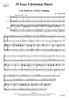 35 Easy Christmas Duets Trombone Duet scores gallery preview page 3