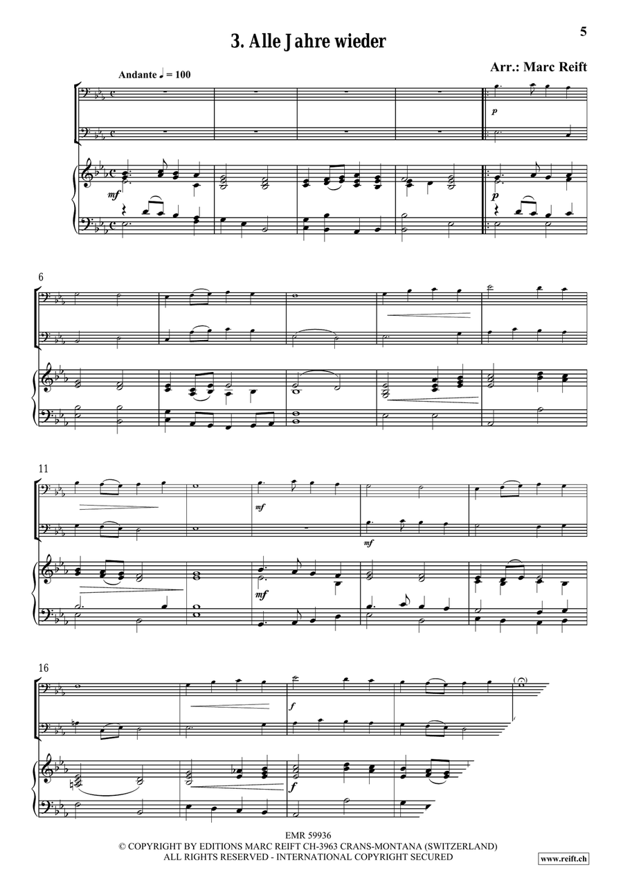 35 Easy Christmas Duets Trombone Duet - Sheet Music page 5