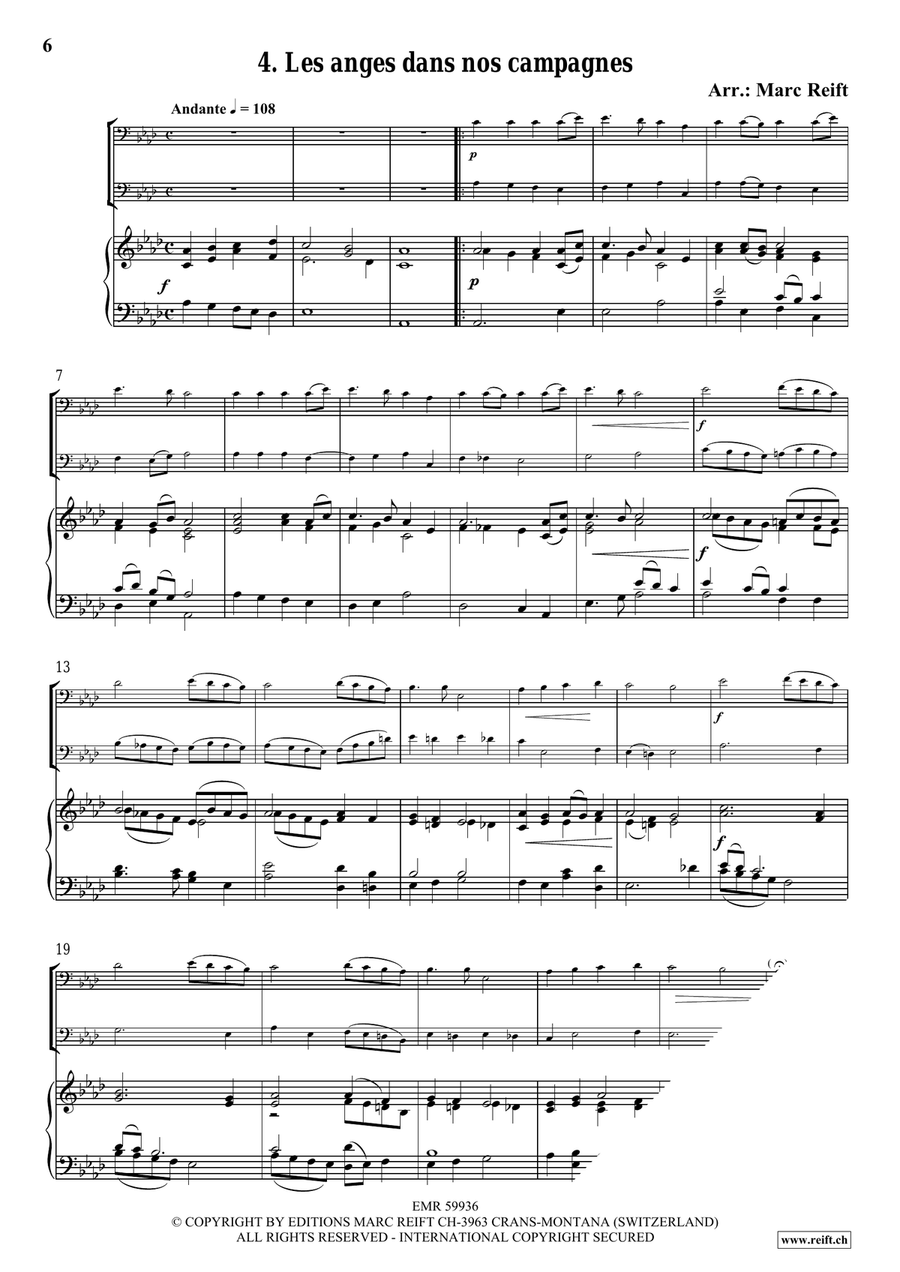 35 Easy Christmas Duets Trombone Duet - Sheet Music page 6