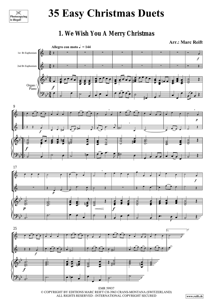 35 Easy Christmas Duets 35 Easy Christmas Duets Euphonium Duet scores gallery preview page 3