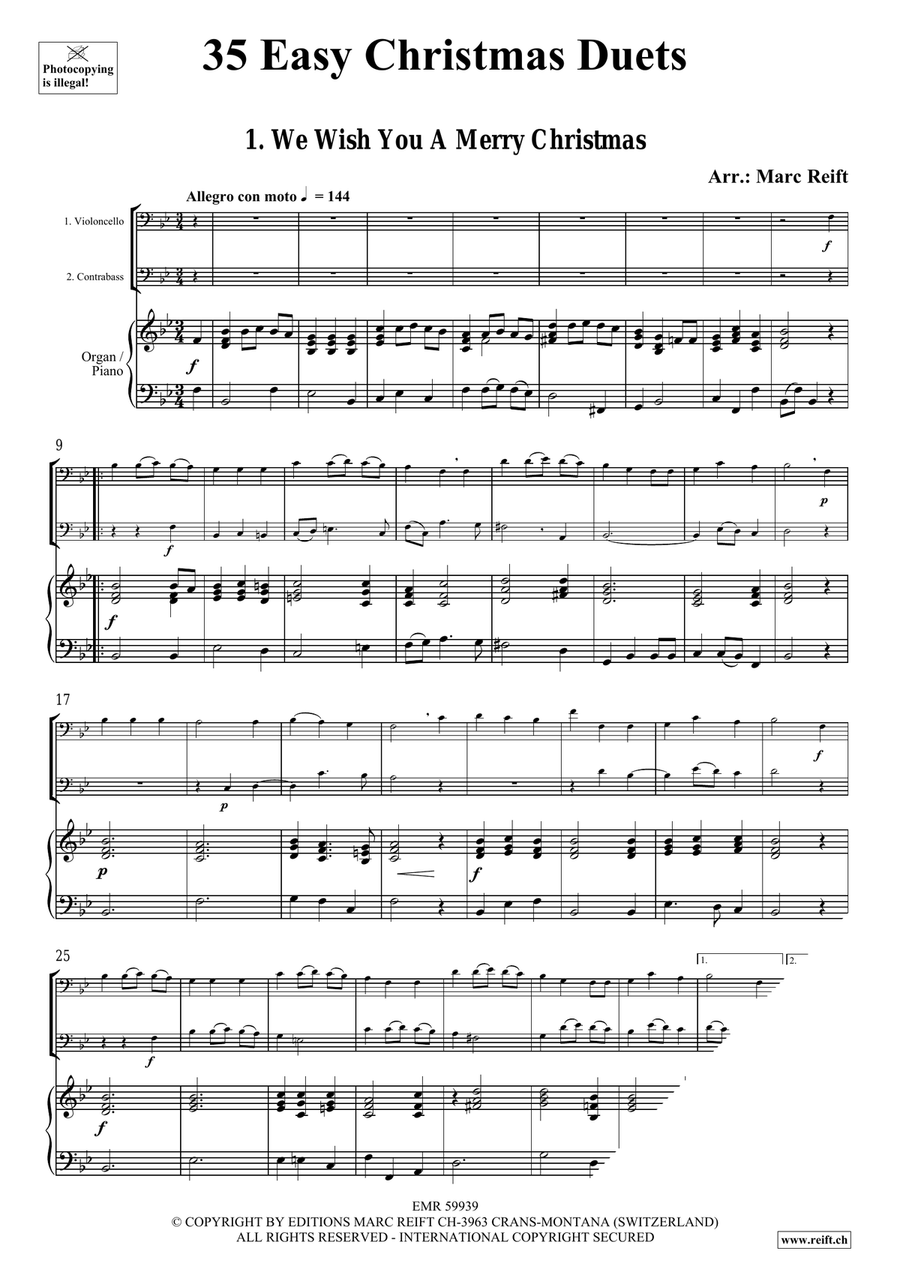 35 Easy Christmas Duets 35 Easy Christmas Duets Cello scores gallery preview page 3
