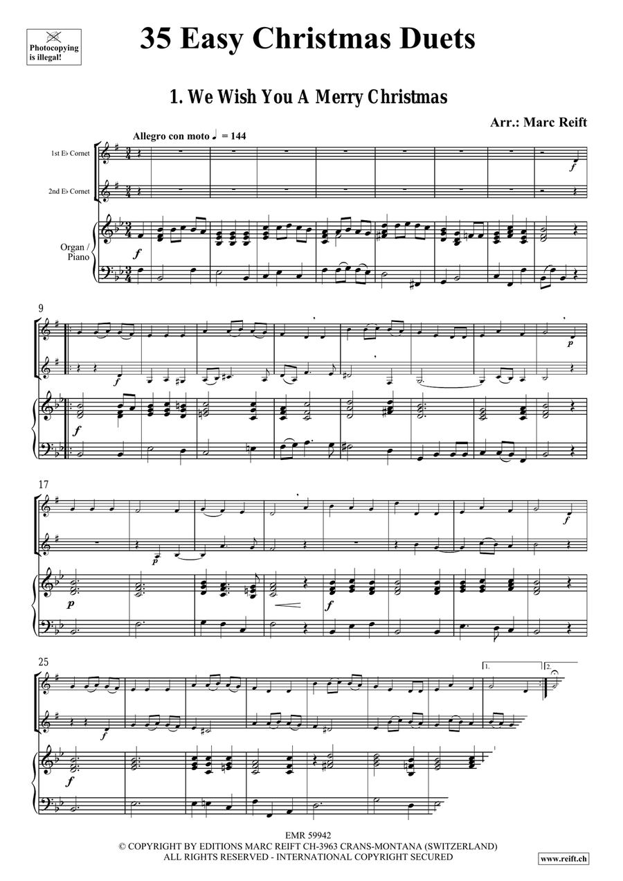 35 Easy Christmas Duets 35 Easy Christmas Duets Cornet scores gallery preview page 3