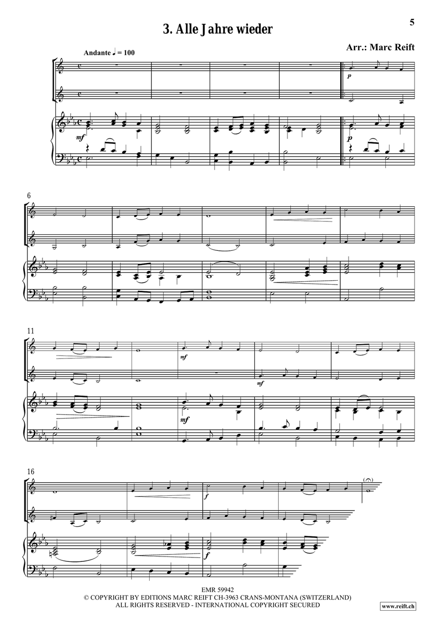 35 Easy Christmas Duets 35 Easy Christmas Duets Cornet scores gallery preview page 5