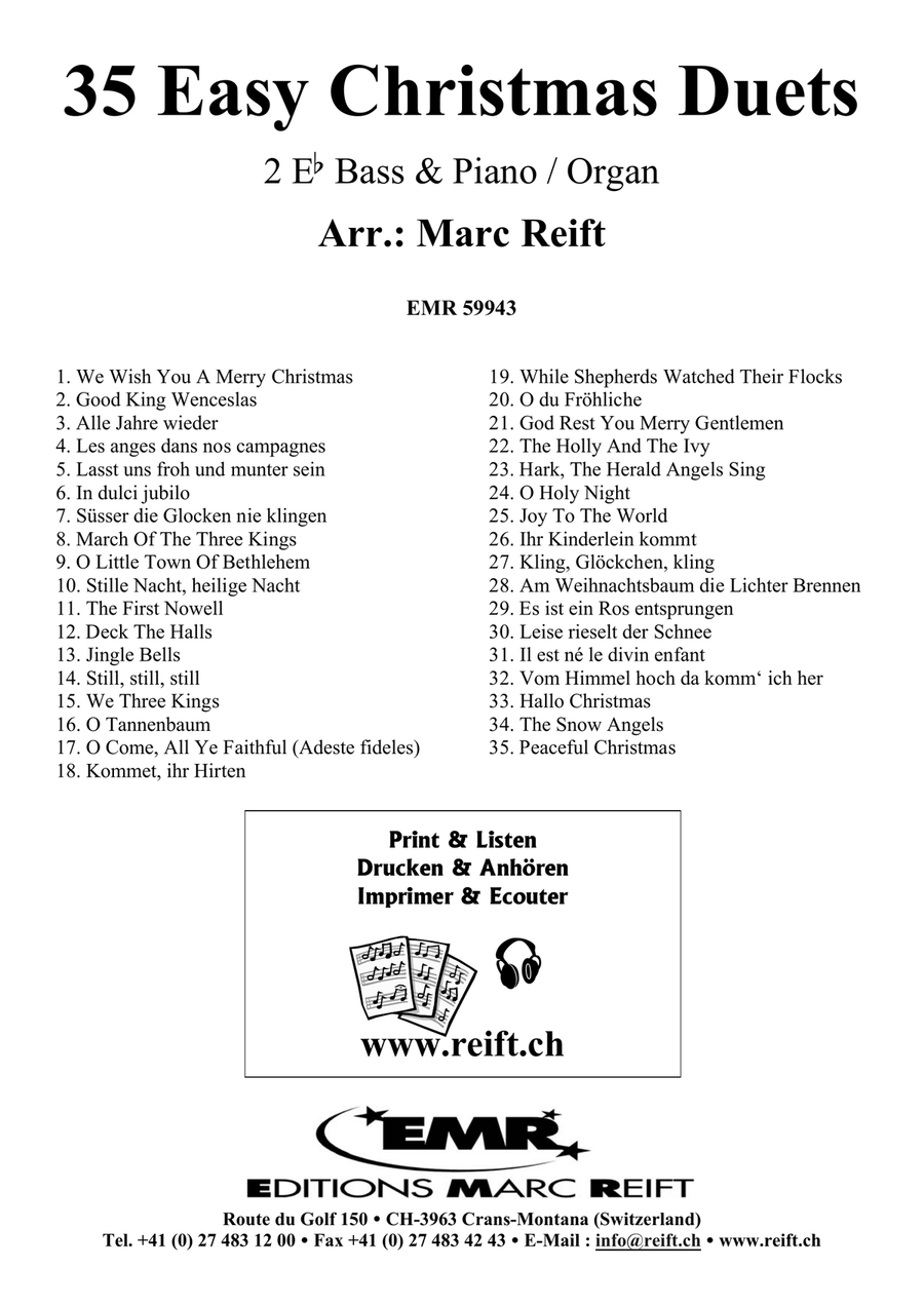 35 Easy Christmas Duets 35 Easy Christmas Duets Organ scores gallery preview page 2