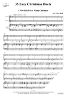 35 Easy Christmas Duets Organ scores gallery preview page 3