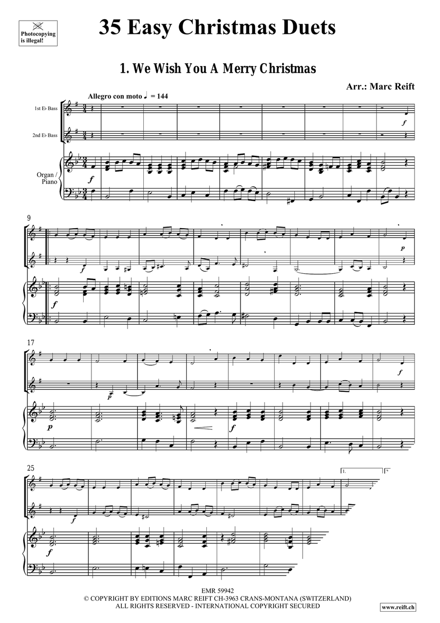 35 Easy Christmas Duets 35 Easy Christmas Duets Organ scores gallery preview page 3