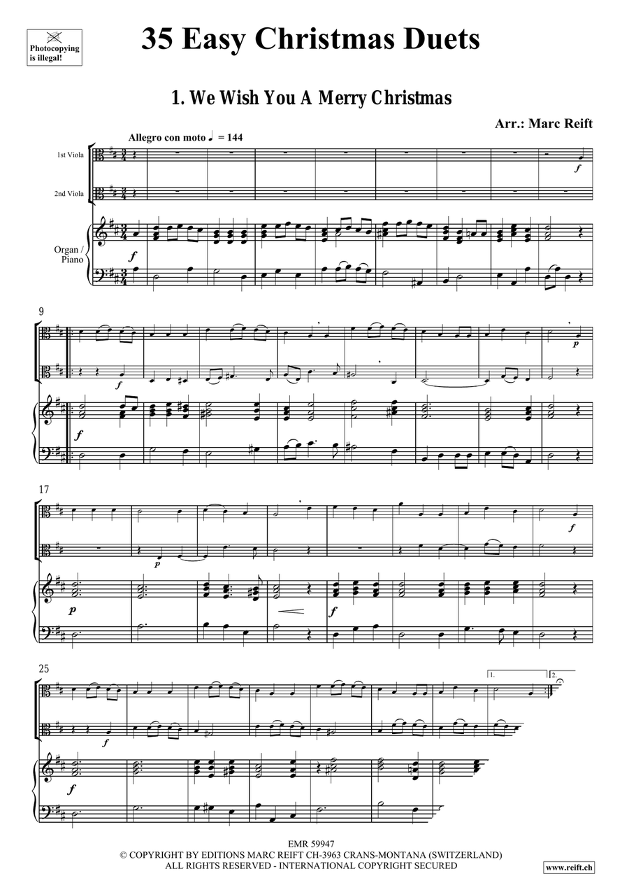 35 Easy Christmas Duets 35 Easy Christmas Duets Viola scores gallery preview page 3