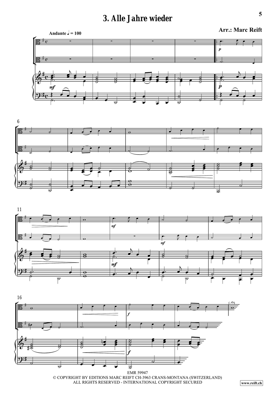 35 Easy Christmas Duets 35 Easy Christmas Duets Viola scores gallery preview page 5