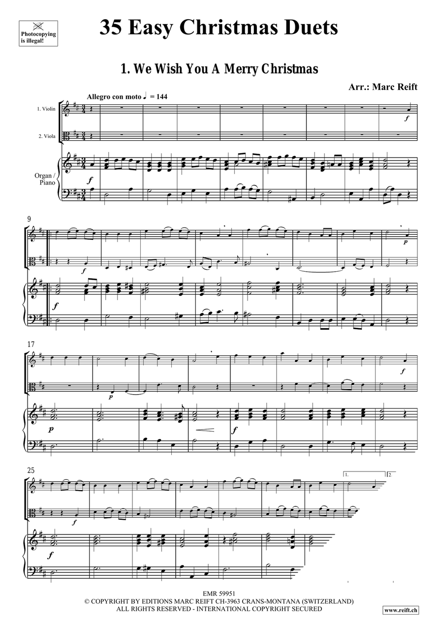 35 Easy Christmas Duets 35 Easy Christmas Duets Viola scores gallery preview page 3