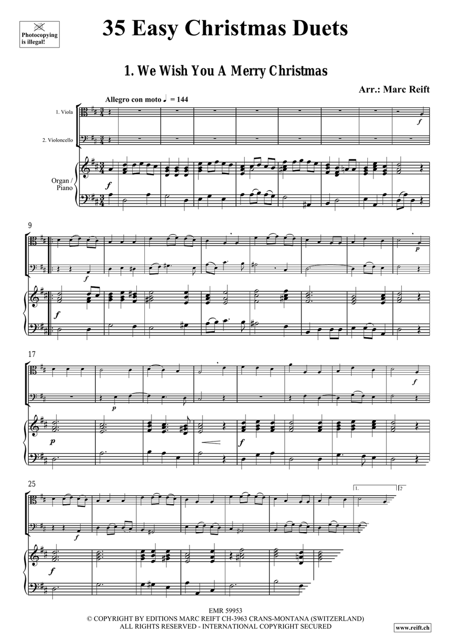 35 Easy Christmas Duets 35 Easy Christmas Duets Cello scores gallery preview page 3