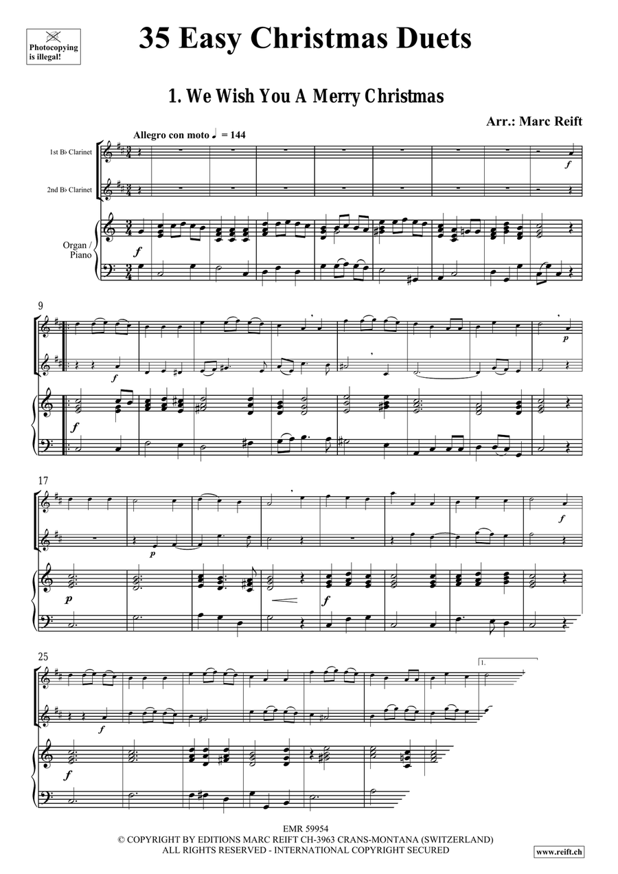 35 Easy Christmas Duets 35 Easy Christmas Duets Clarinet Duet scores gallery preview page 3
