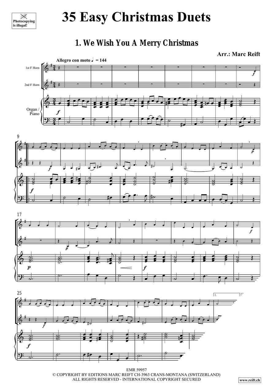 35 Easy Christmas Duets 35 Easy Christmas Duets Horn scores gallery preview page 3