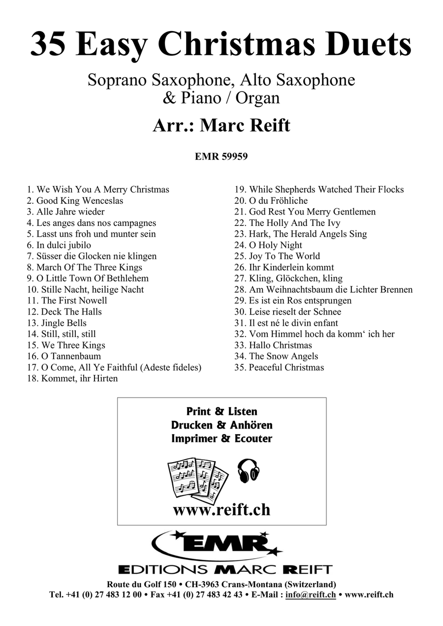 35 Easy Christmas Duets 35 Easy Christmas Duets Soprano Saxophone scores gallery preview page 2