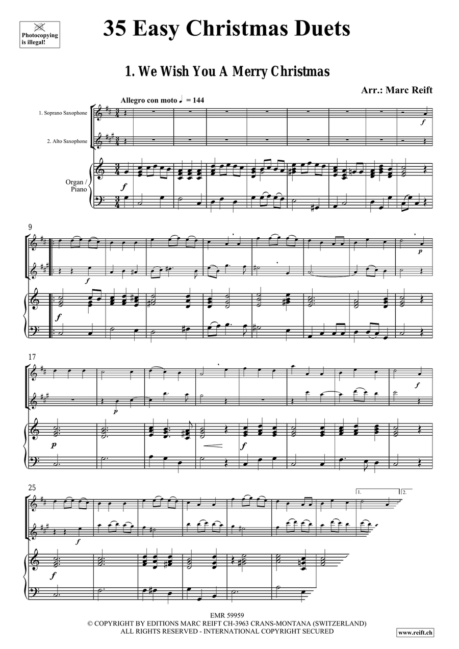 35 Easy Christmas Duets 35 Easy Christmas Duets Soprano Saxophone scores gallery preview page 3