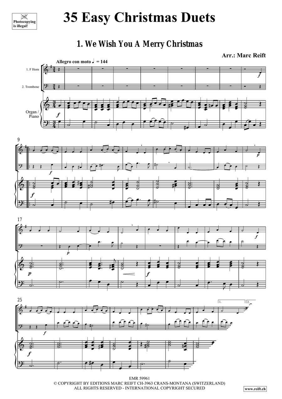 35 Easy Christmas Duets 35 Easy Christmas Duets Horn scores gallery preview page 3