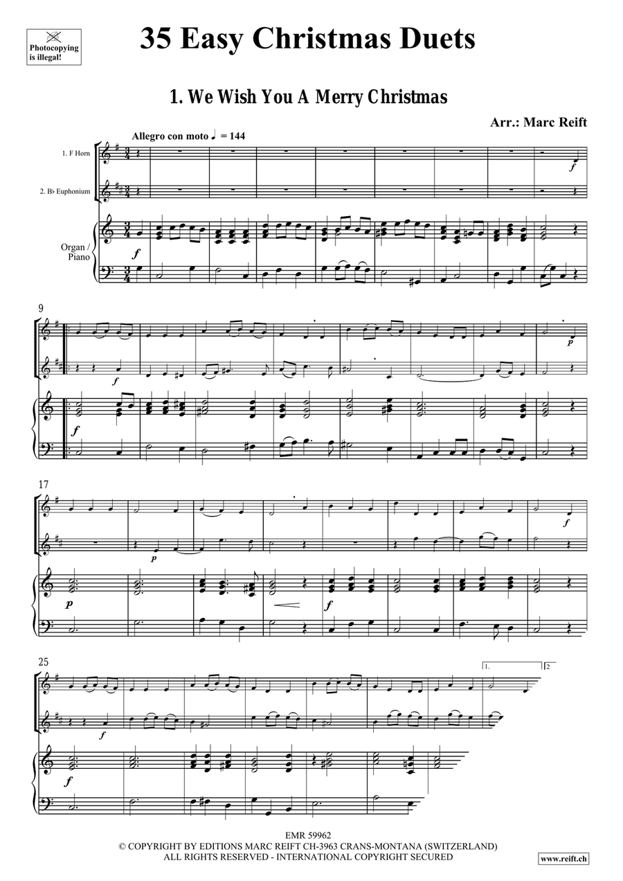 35 Easy Christmas Duets 35 Easy Christmas Duets Euphonium scores gallery preview page 3