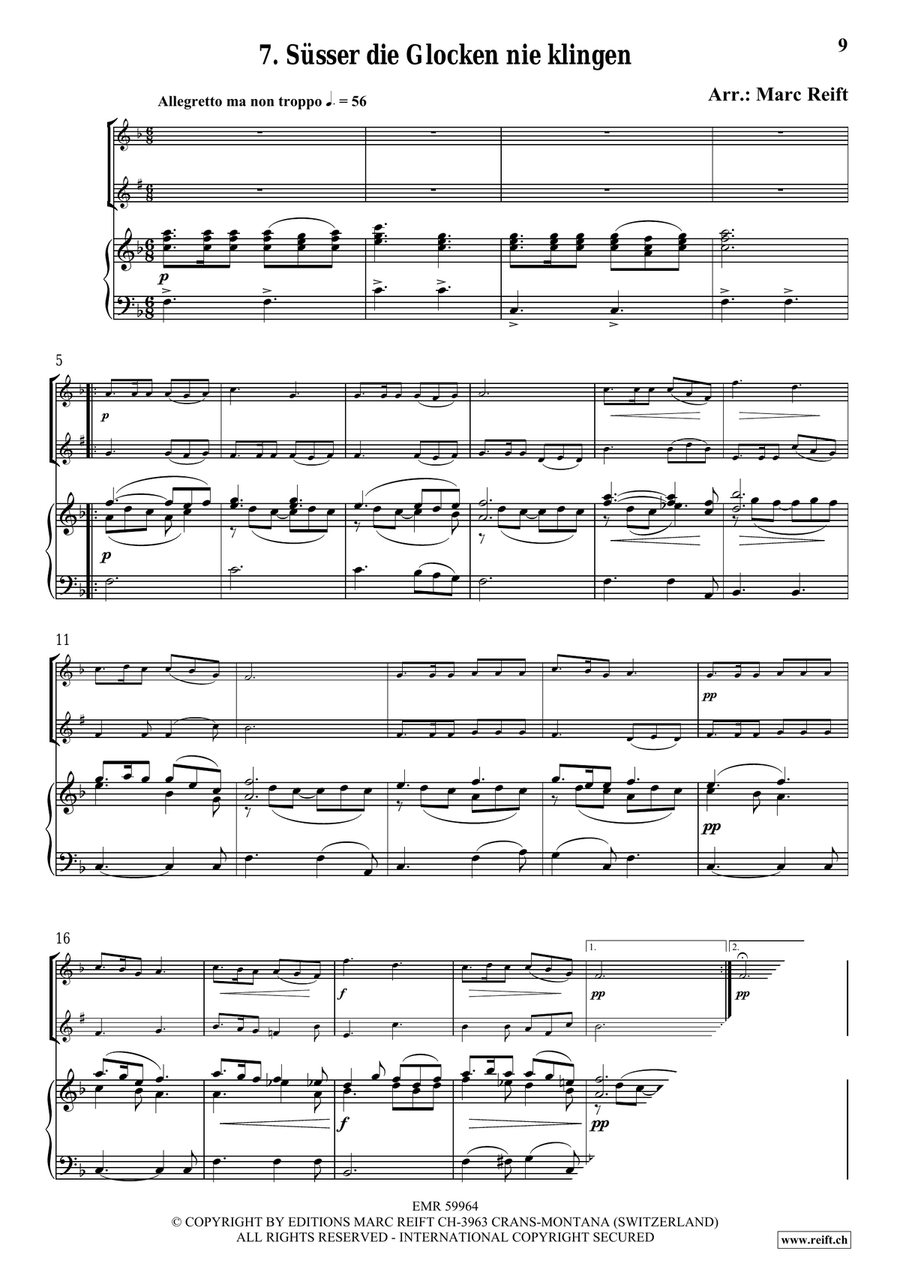 35 Easy Christmas Duets Clarinet scores gallery preview page 9