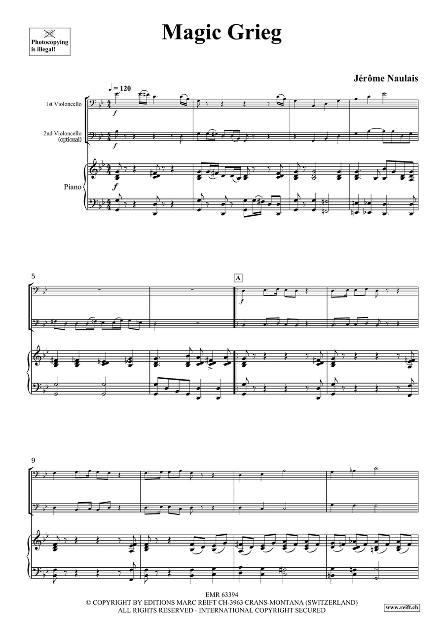Magic Grieg Magic Grieg Cello scores gallery preview page 4