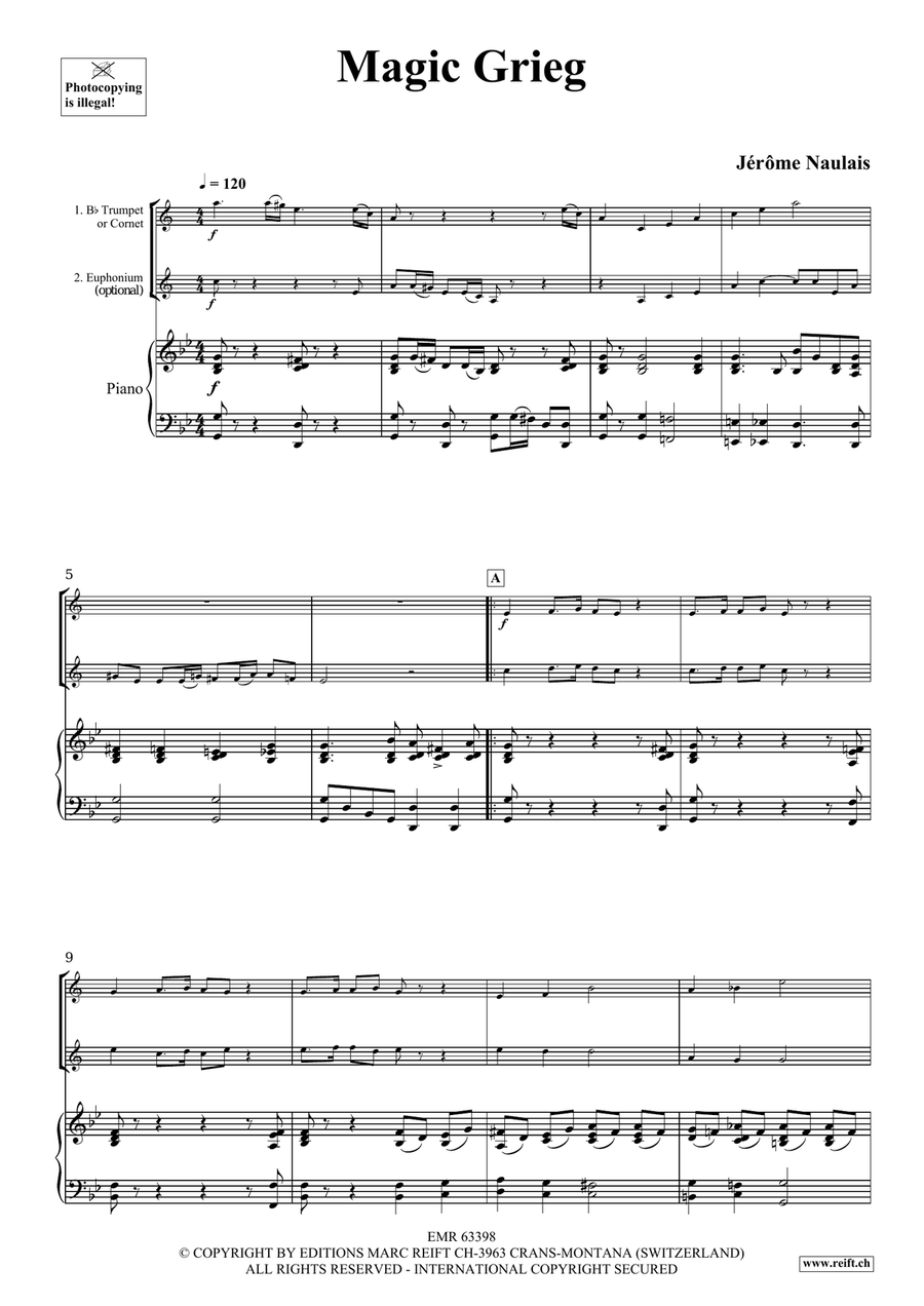 Magic Grieg Magic Grieg Cornet scores gallery preview page 4
