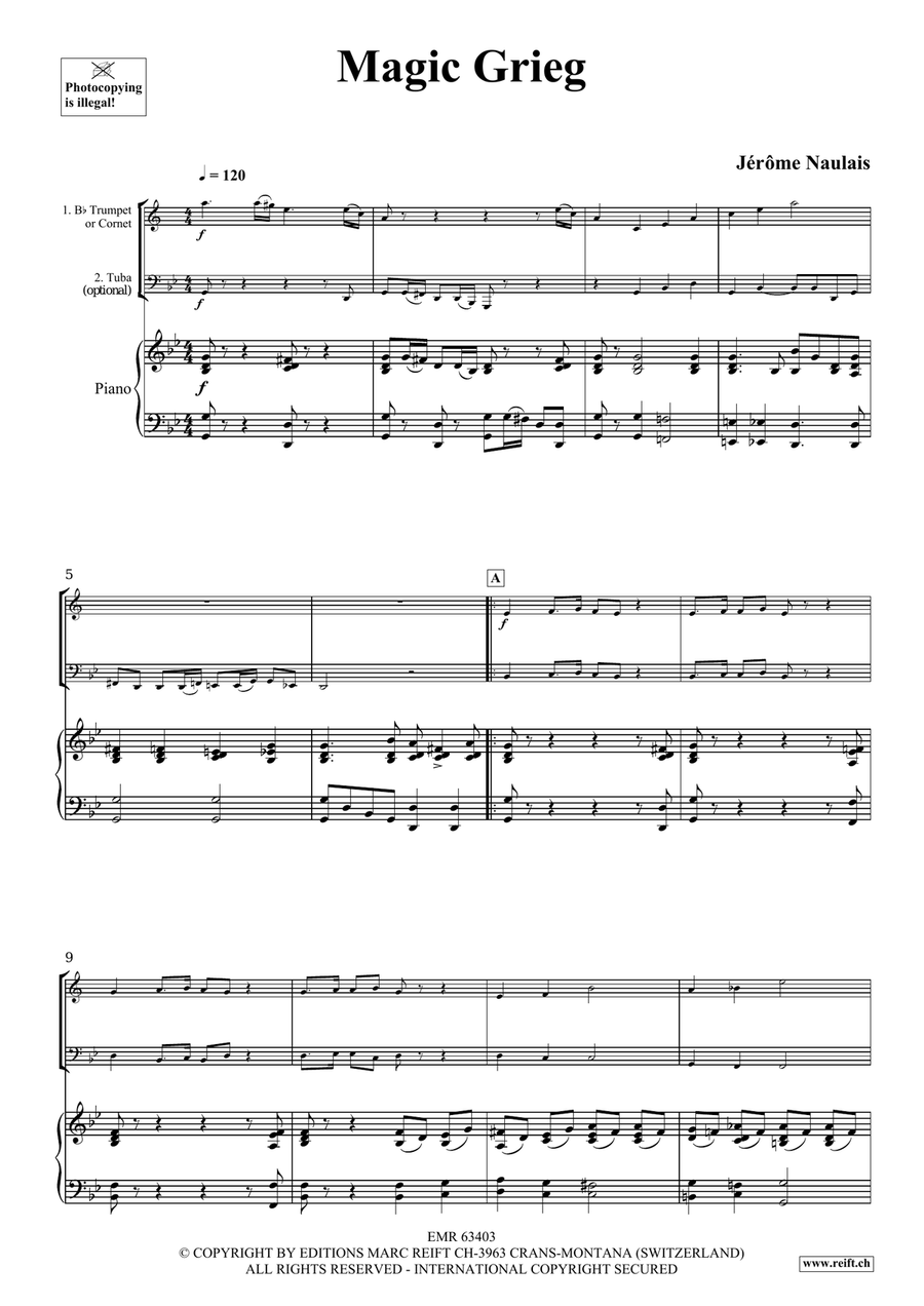 Magic Grieg Magic Grieg Trumpet scores gallery preview page 4