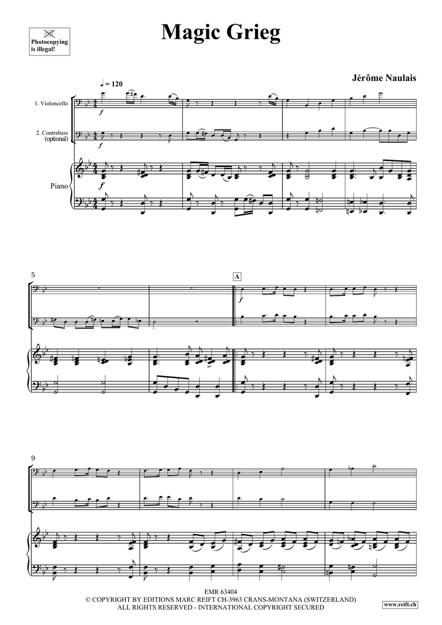 Magic Grieg Magic Grieg Double Bass scores gallery preview page 4