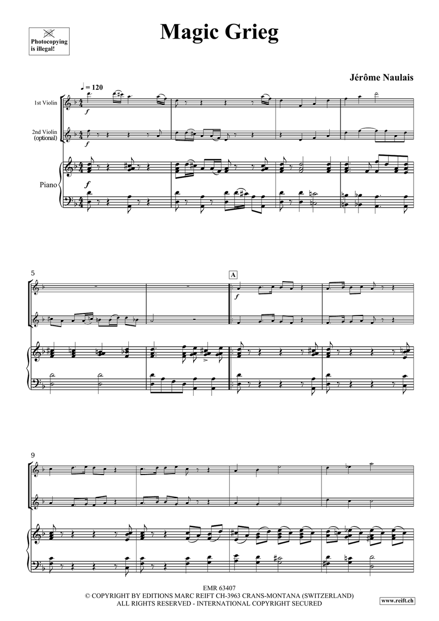 Magic Grieg Magic Grieg Violin scores gallery preview page 4