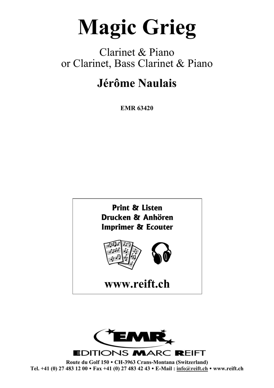 Magic Grieg Magic Grieg Bass Clarinet scores gallery preview page 2