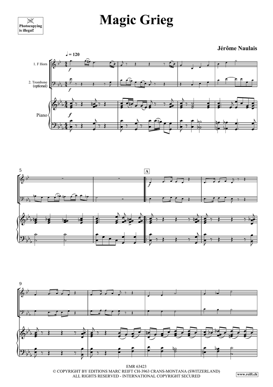 Magic Grieg Magic Grieg Horn scores gallery preview page 4