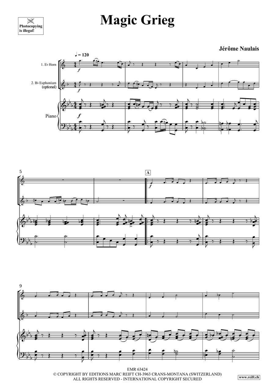 Magic Grieg Magic Grieg Euphonium scores gallery preview page 4
