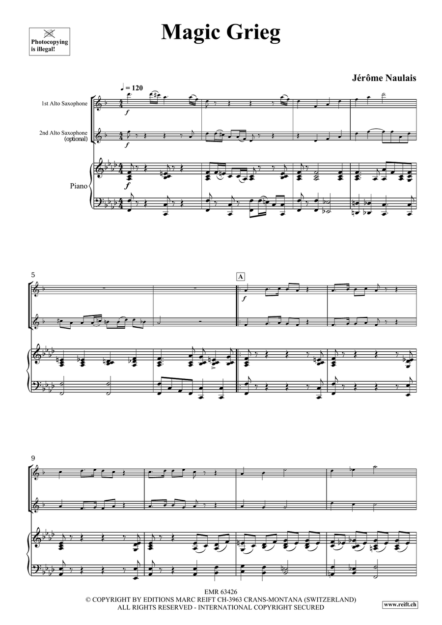 Magic Grieg Magic Grieg Alto Saxophone scores gallery preview page 4