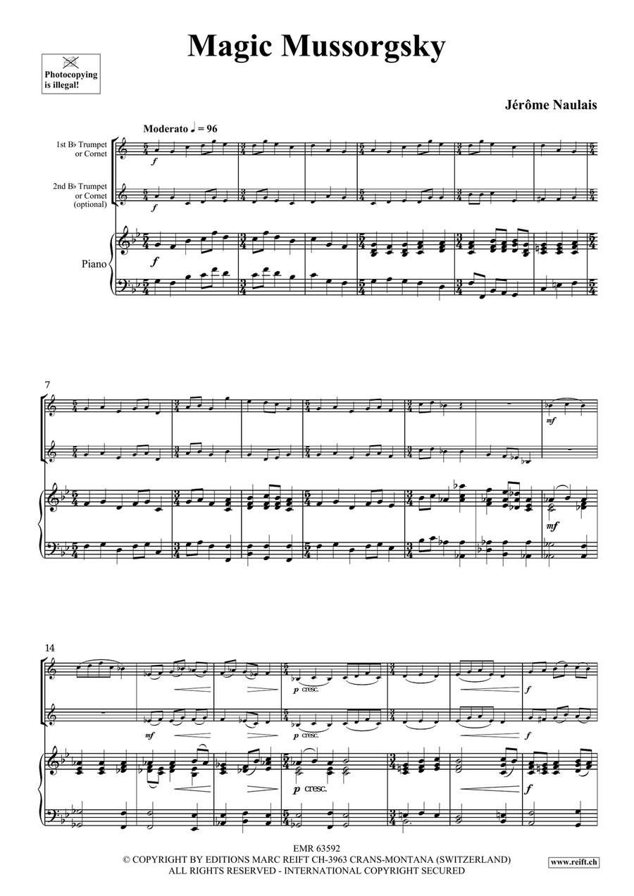 Magic Mussorgsky Magic Mussorgsky Trumpet Duet scores gallery preview page 4