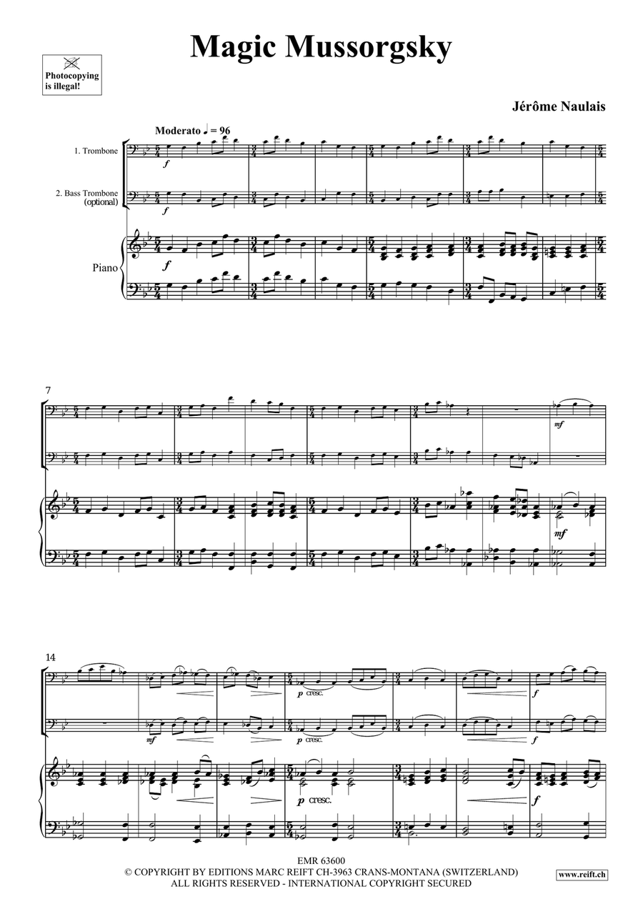 Magic Mussorgsky Magic Mussorgsky Trombone scores gallery preview page 4