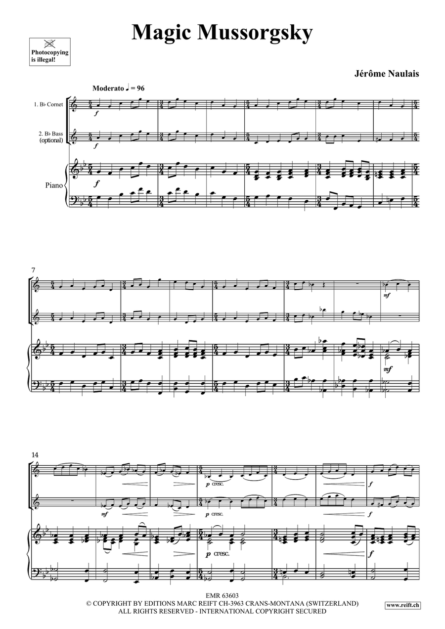 Magic Mussorgsky Magic Mussorgsky Cornet scores gallery preview page 4