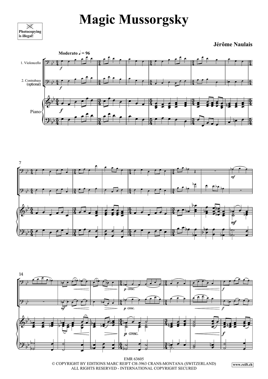 Magic Mussorgsky Magic Mussorgsky Double Bass scores gallery preview page 4