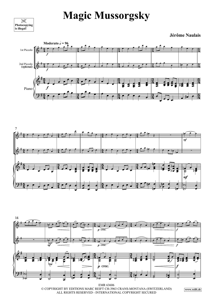 Magic Mussorgsky Magic Mussorgsky Piccolo scores gallery preview page 4