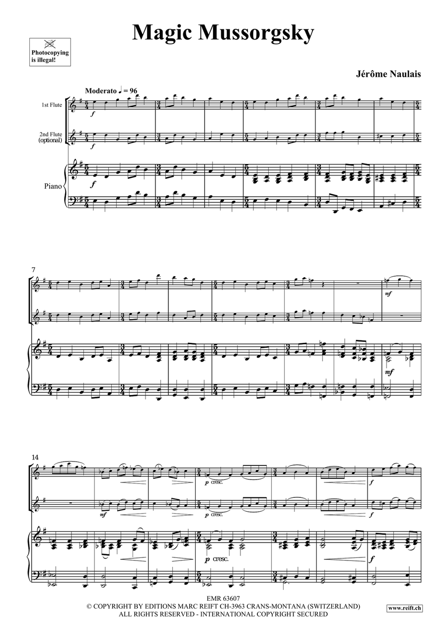 Magic Mussorgsky Magic Mussorgsky Flute Duet scores gallery preview page 4