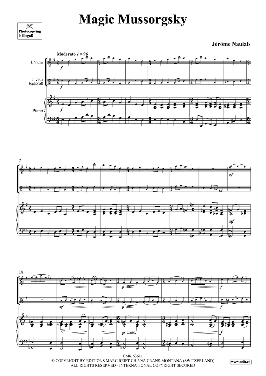 Magic Mussorgsky Magic Mussorgsky Viola scores gallery preview page 4