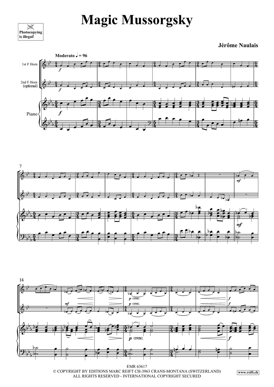 Magic Mussorgsky Magic Mussorgsky Horn scores gallery preview page 4