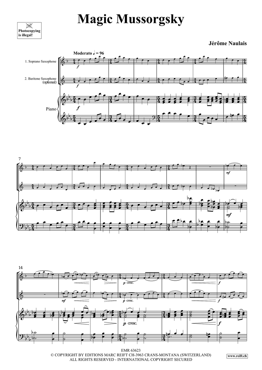 Magic Mussorgsky Magic Mussorgsky Tenor Saxophone scores gallery preview page 4