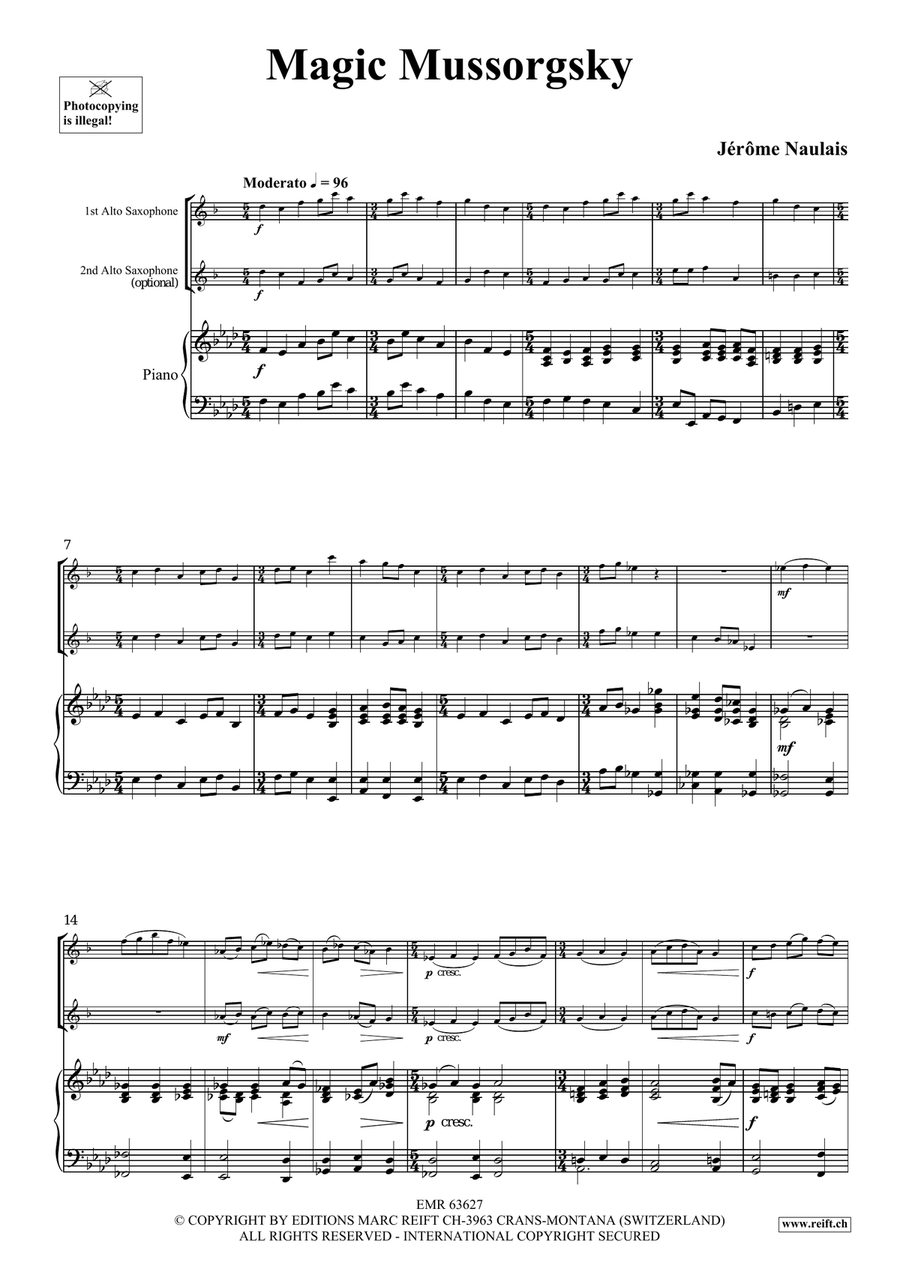 Magic Mussorgsky Magic Mussorgsky Alto Saxophone scores gallery preview page 4