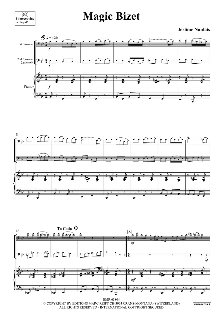 Magic Bizet Magic Bizet Bassoon scores gallery preview page 4