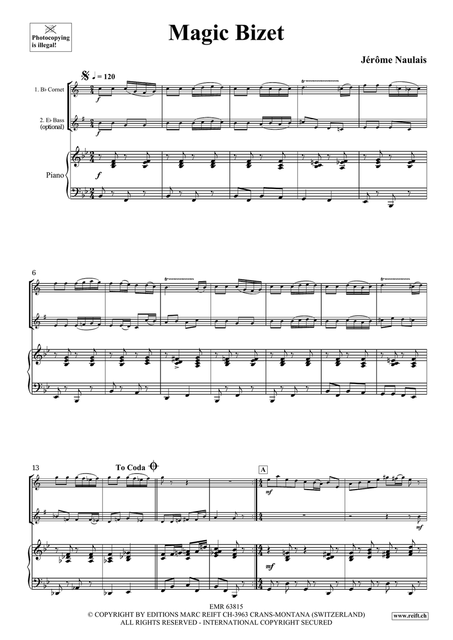 Magic Bizet Magic Bizet Cornet scores gallery preview page 4
