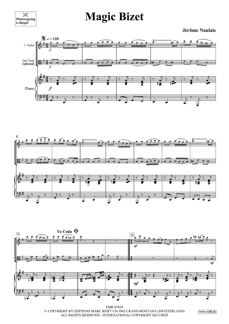 Magic Bizet Magic Bizet Viola scores gallery preview page 4